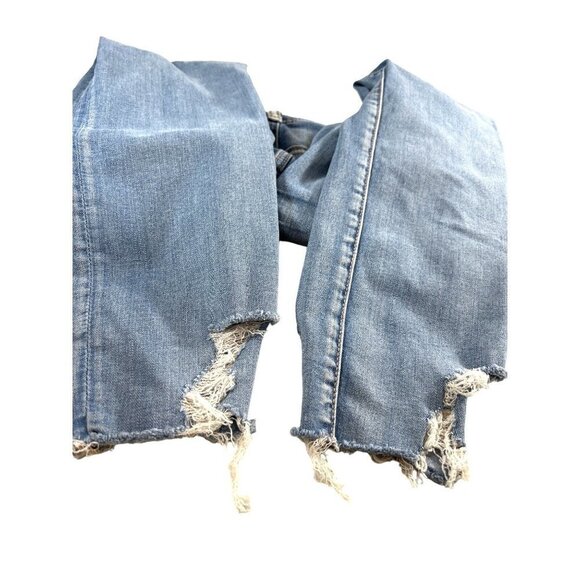 American Eagle Super Stretch X Womens Hi Rise Jeggings Jeans Destroyed Size 8 - Picture 9 of 10
